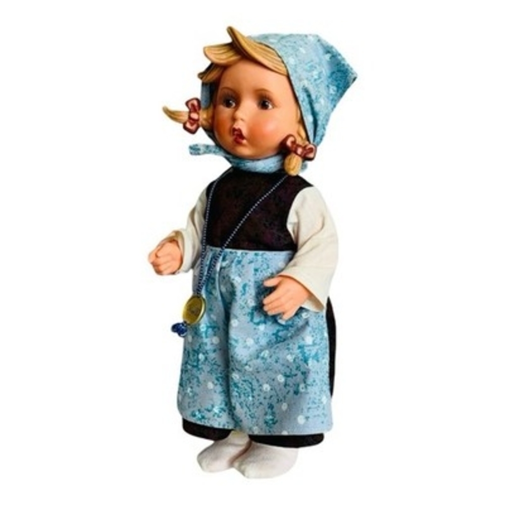 M.I. Hummel Goebel Vintage Vinyl Doll Girl Figurine with Tag Made in Germany